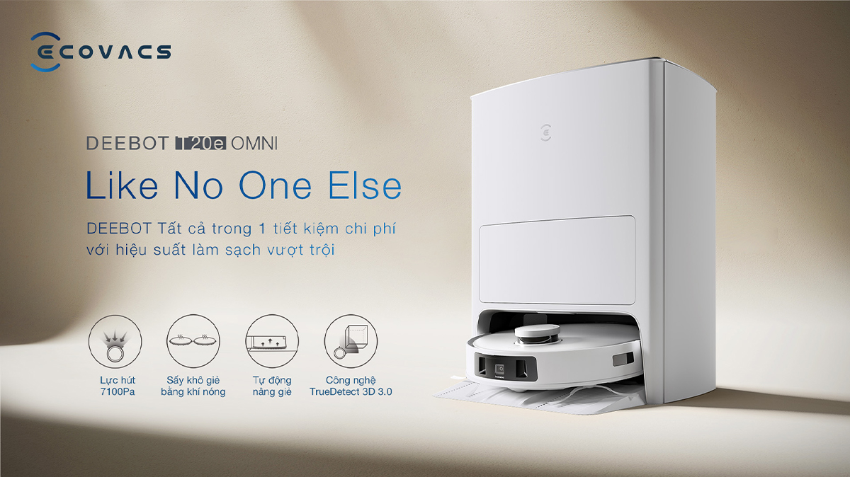Ecovacs T20E OMNI Like No One Else
