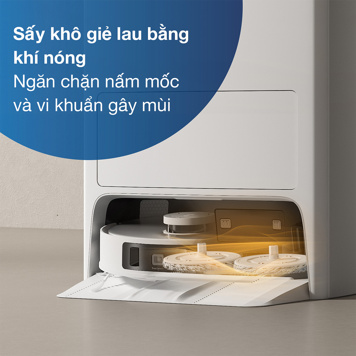 Ecovacs T20E OMNI Sấy khô khí nóng