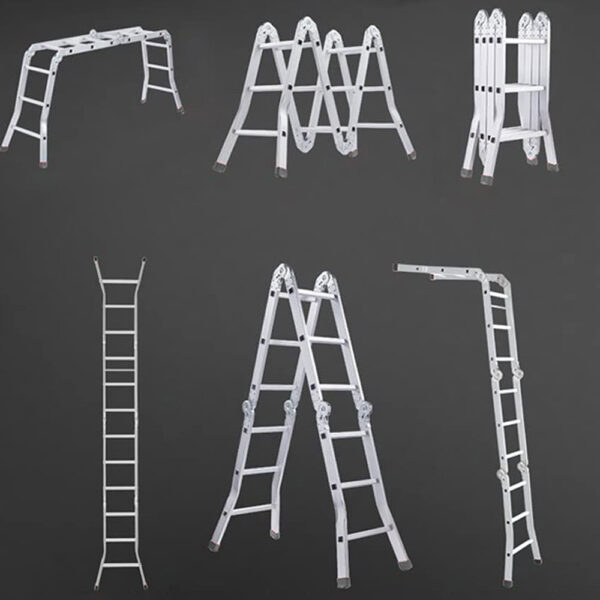 Thang Nhôm Gấp 4 Đoạn DAKITA - Thang Nhẹ, Nhôm Dày