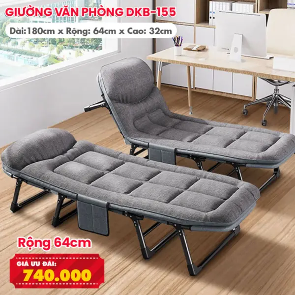 Giường Ngủ Văn Phòng Xếp Gọn Đa Năng Model DKB-155