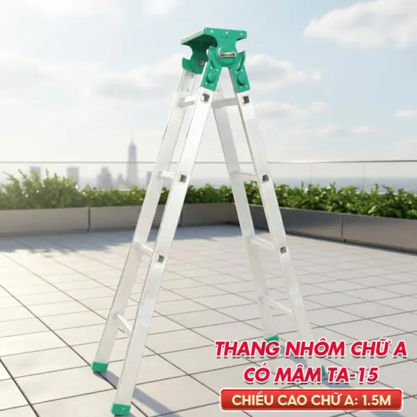 Thang nhôm chữ A phổ thông TA15 (1.5m)