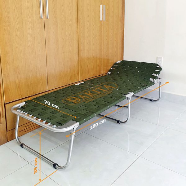 Giường Xếp Cao Cấp DAKITA DKG-170D [Khung thép vải dù Rộng 70cm]