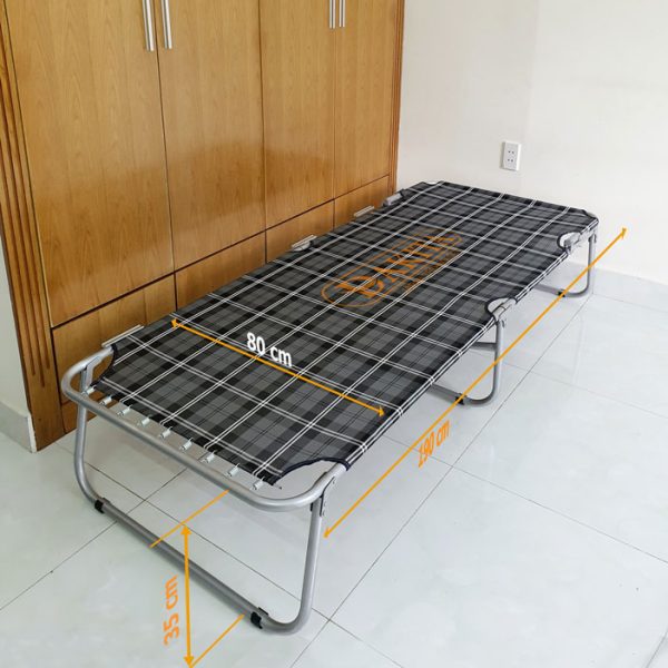 [VẢI LƯỚI NẰM MÁT] Giường Xếp Cao Cấp DAKITA DKG-180L [Thép Dày Rộng 80cm]