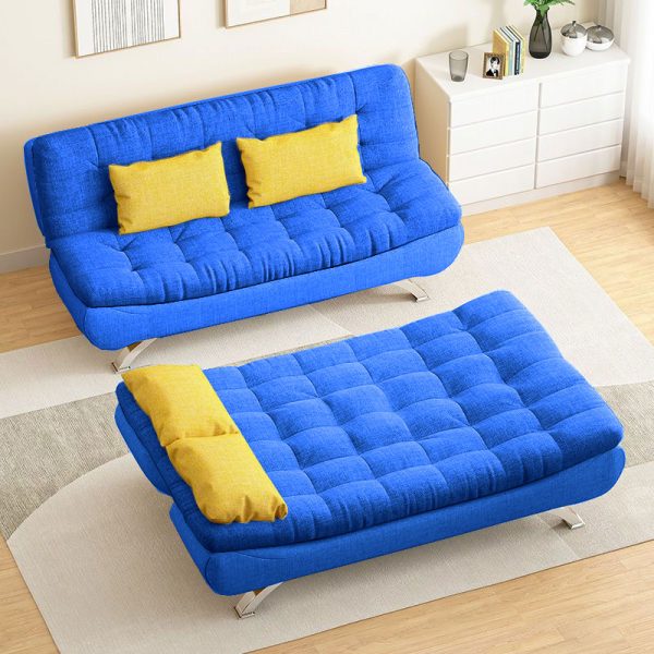 [ĐẸP] SOFA BED SOFA GIƯỜNG ĐA NĂNG DAKITA DKF-120 XANH DƯƠNG ĐẬM [NỆM DÀY VÀ ÊM]