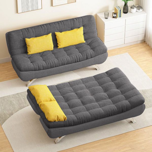 [BAO TỐT + BAO RẺ] SOFA BED DKF-120 KIÊM GIƯỜNG NGỦ ĐA NĂNG DAKITA NỈ XÁM ĐẬM [MÀU ĐẸP BÁN CHẠY]