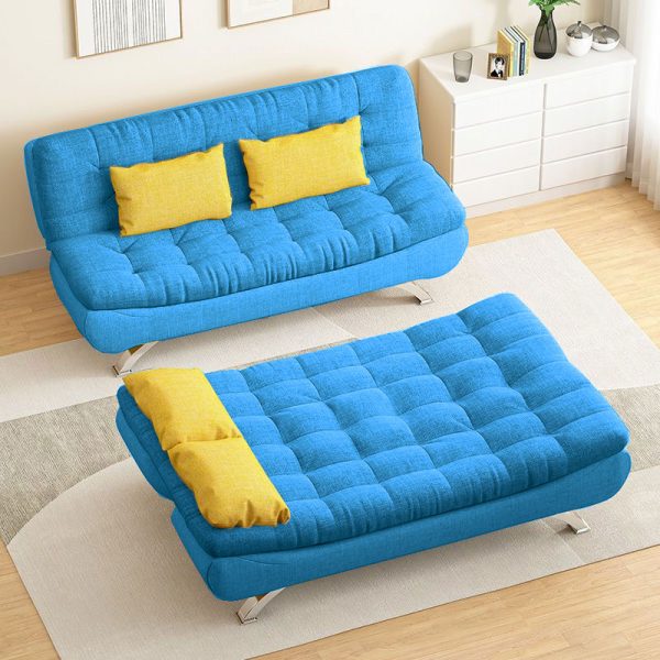SOFA BED + GIƯỜNG ĐA NĂNG DAKITA  MÀU XANH THIÊN THANH TƯƠI DKF-120 [CAO CẤP + SANG TRỌNG]
