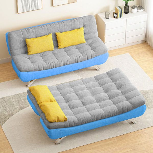 [PHỐI MÀU ĐẸP] SOFA BED - GIƯỜNG ĐA NĂNG DAKITA MÀU XÁM + TRẮNG KEM DKF-120 [NỆM DÀY 30CM - RẤT ÊM]