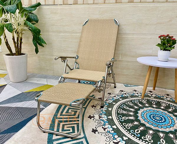 Ghế Bố Xếp Vải Lưới Khung Inox Đức Lợi DKG-301L