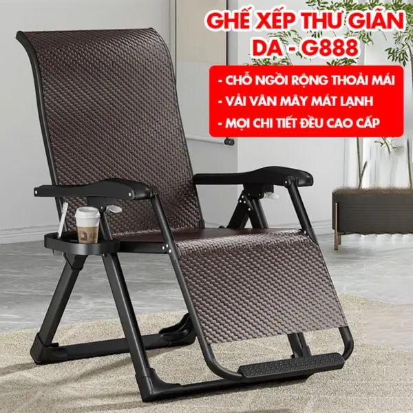 [CAO CẤP - VẢI VÂN MÂY MÁT LẠNH]. GHẾ THƯ GIÃN CAO CẤP ĐÔNG Á DA-G888