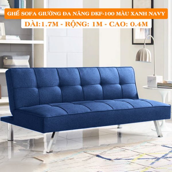 [Màu Xanh Navy] SOFA BED - GHẾ SOFA GIƯỜNG ĐA NĂNG ĐỨC LỢI MÀU XANH NAVY DKF-100