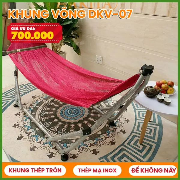 Võng Xếp Cao Cấp Đức Lợi DKV-07 [HÀNG XUẤT KHẨU HÀN QUỐC]