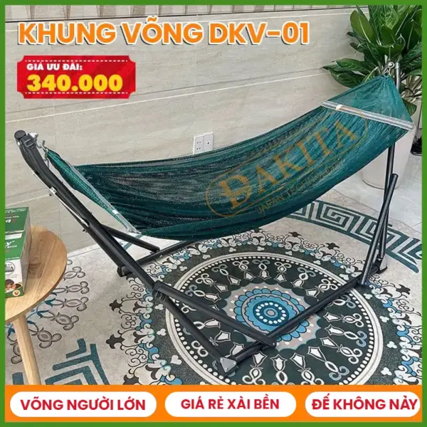 Khung Võng Xếp Đức Lợi Giá Rẻ Xài Bền DKV-01 [GIÁ RẺ NHẤT SÀI GÒN - GIAO NHANH]