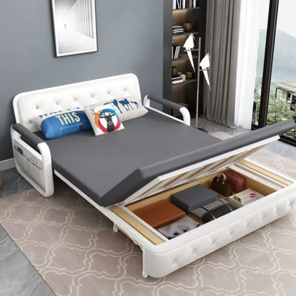 [Nệm Xơ Dừa Cao Cấp + Hộc Tủ Gỗ + Thép Tốt ] Sofa Kéo Thành Giường Thông Minh Nhập Khẩu Cao Cấp DAKITA