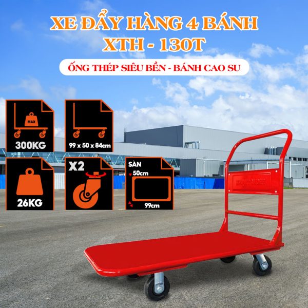 Xe Đẩy Hàng Phong Thạnh XTH 130T Tải Trọng 300kg