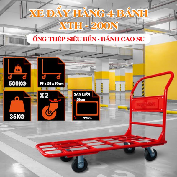 Xe Đẩy Hàng Phong Thạnh XTH 200N Tải 500Kg