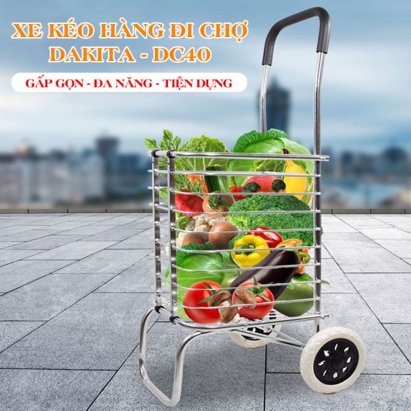 Xe Kéo Đi Chợ Gấp Gọn Đa Năng