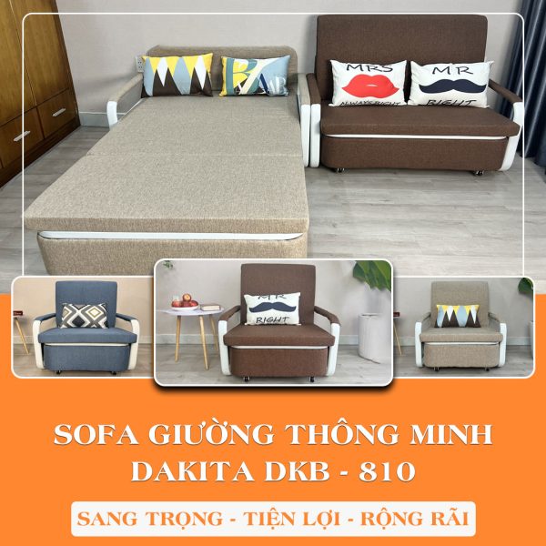 [Rộng 100cm] Ghế Sofa Giường DAKITA DKB-810