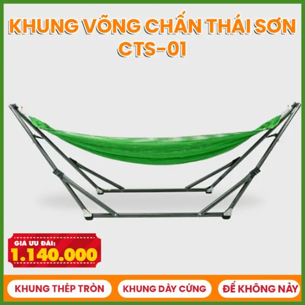 Khung võng xếp thép siêu dày (đưa không nảy) Chấn Thái Sơn CTS01