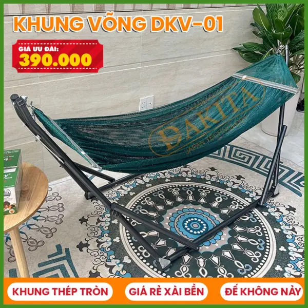 Khung Võng Xếp Đức Lợi Giá Rẻ Xài Bền DKV-01 [GIÁ RẺ NHẤT SÀI GÒN - GIAO NHANH]