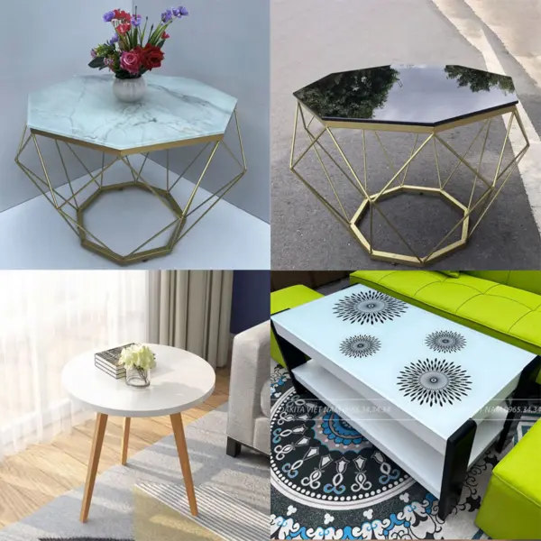 Bàn Sofa Kim Cương Các Loại  - Bàn Trà Decor Đẹp Giá Rẻ Hiện Đại