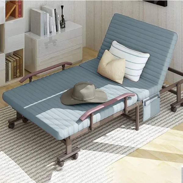 Giường Nệm Đa Năng DAKITA - Giường Ngủ Có Nệm Gấp Gọn Nâng Cao Đầu DKB Màu Xám