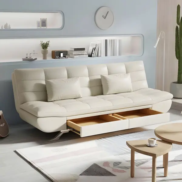 [Nệm Dày - Hộc Tủ Gỗ - Chân Thép Dày] Sofa Giường Cao Cấp Nệm Dày DAKTIA