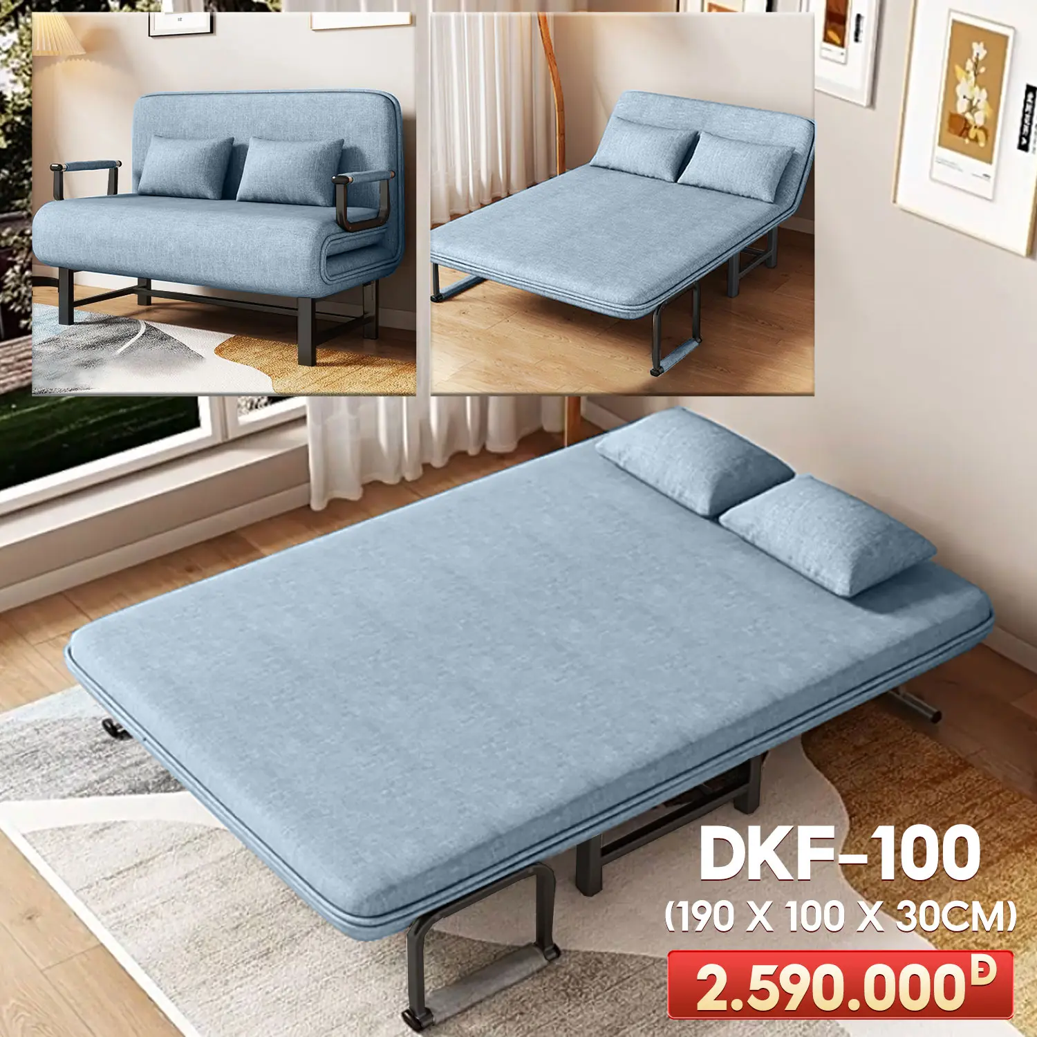 sofa-dkf-100-mau-xanh-ngoc-rong-100cm